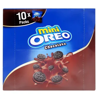 Mini Oreo Original Chocolate Sandwich Cookies With Vanilla Flavored Cream 204g
