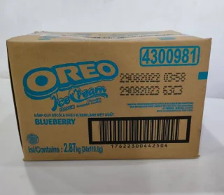 Oreo Sandwich Cookies Blueberry Cream 119.6g × 24 Bags