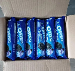 Oreo Sandwich Cookies Blueberry Cream 119.6g × 24 Bags