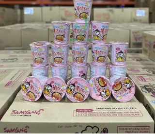 Samyang Buldak Hot Chicken Dried Ramen Carbonara Cup Flavor 80g x 30