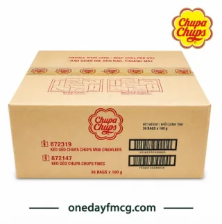 Chupa Chups Jelly Crawlers Oil Mini Fruit 90g x 30 Bags