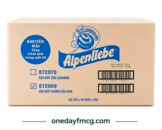 Alpenliebe Lollipop Strawberry 390g x 20 Bags 