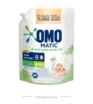 Omo Liquid Detergent For Baby Clothes 3.6kg x 4 pouches