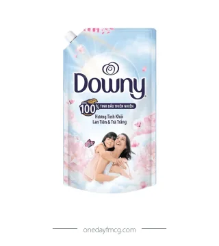 Downy Fabric Softener Pure Fresh Orchid & White Tea 1.25L x 9 pouches