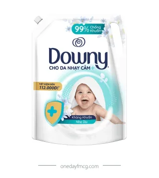 Downy Fabric Softener Antibacterial Gentle 2.5L x 4 pouches
