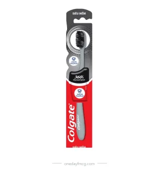 Colgate Toothbrush 360° Charcoal Spiral Pack 1