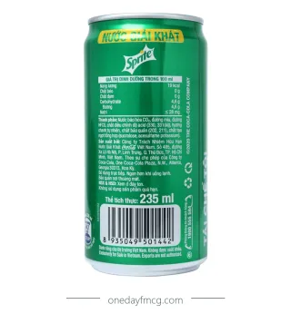 Sprite Lemon Soft Drink 235mL