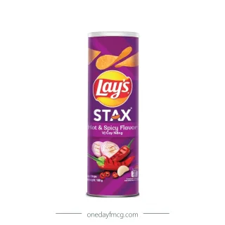 Lay's Stax Hot & Spicy Flavored Potato Chips 100g