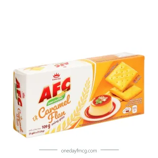 AFC Crunchy Crackers Caramel Flan Flavor 109g x 36 boxes