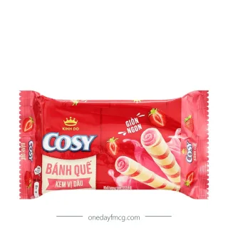 Cosy Strawberry Wafer Rolls 117.6g