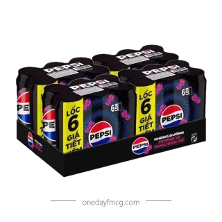 Pepsi Cola Zero Calories Raspberry Soft Drink 320ml