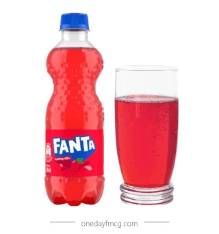 Fanta Strawberry Flavored Soft Drink 390mL
