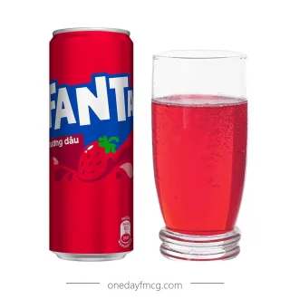 Fanta Strawberry Flavored Soft Drink 320mL