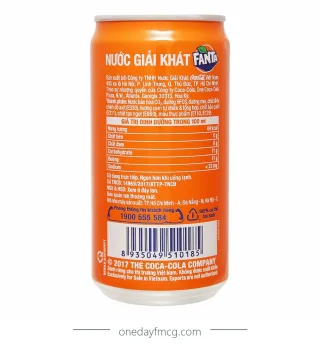 Fanta Orange Flavored Soft Drink 235mL