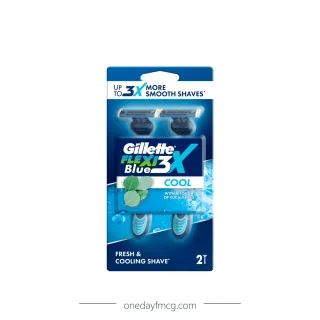 Gillette Razor Blue 3X Flexi Cool 2 x 16 packs