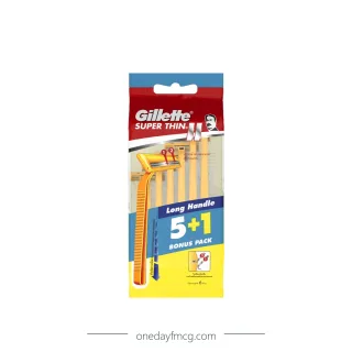 Gillette Razor Super Thin 2 (5+1) x 12 packs x 20 boxes