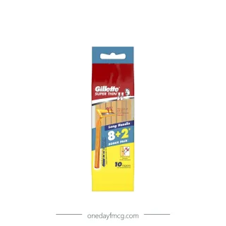 Gillette Razor Super Thin 2 (8+2) x 12 packs x 6 boxes