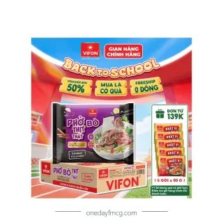 VIFON Phở Bò Thịt Thật 90g