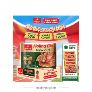 VIFON Hoàng Gia Miến Cua 105g