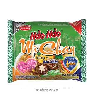 Hảo Hảo Mì Chay Hương Vị Rau Nấm 74g