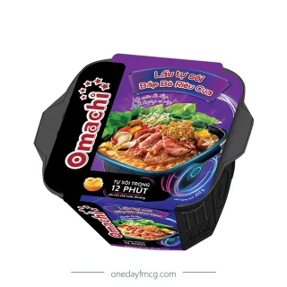 Omachi Lẩu tự sôi bắp bò riêu cua 276g/300g