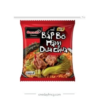 Omachi Mì bắp bò hầm dưa chua 125g