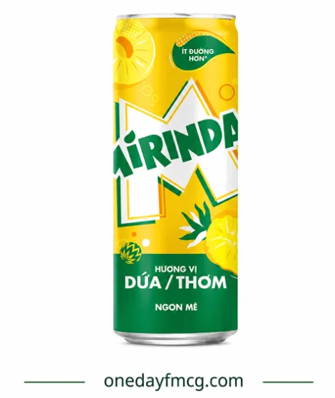 Mirinda Pineapple Flavored Soft Drink 320mL