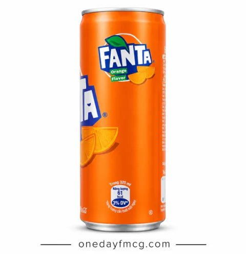 Fanta Orange Flavored Soft Drink 320mL