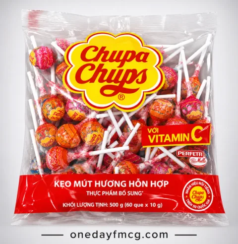 Chupa Chups Lollipops Mixed Flavors The Best Item 558g x 18 Bags