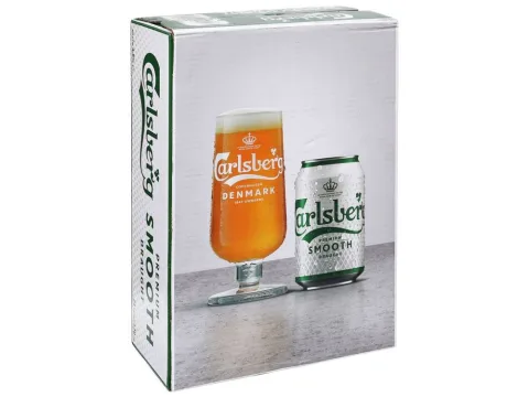 CARLSBERG SMOOTH DRAUGHT BEER CAN 330ML