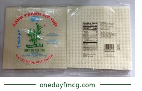 Bamboo Tree Hieu Ba Cay Tre Vietnamese Rice Paper Square 22cm – 500g