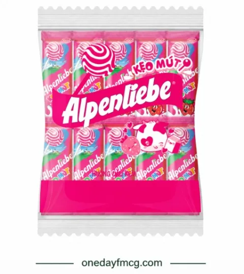 Alpenliebe Lollipop Strawberry 390g x 20 Bags 