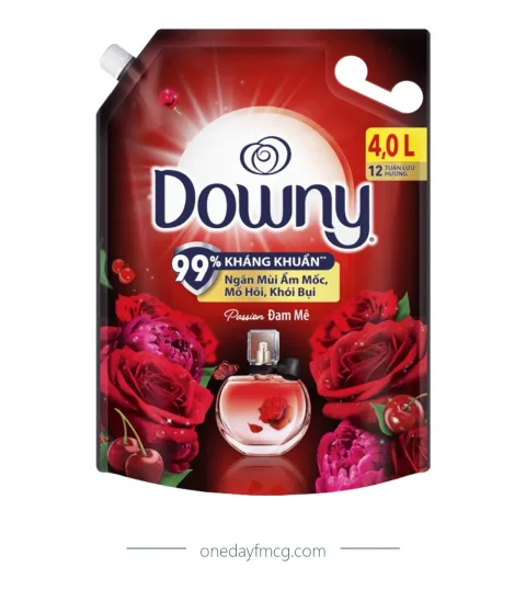 Downy Fabric Softener Perfume Passion 4L x 4 pouches