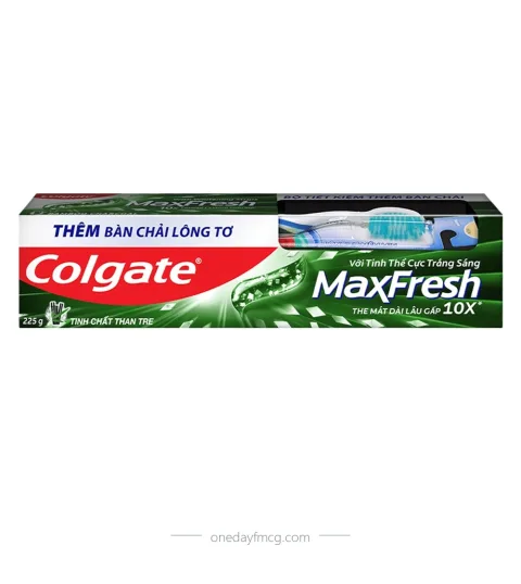 Colgate MaxFresh Toothpaste Bamboo Charcoal 225g (+ TB) x 36 tubes