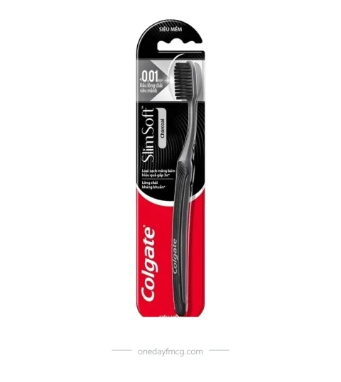 Colgate Toothbrush Slimsoft Charcoal Pack 1