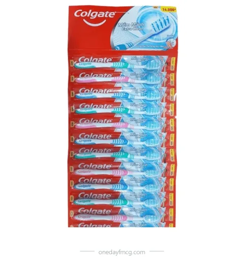 Colgate Toothbrush Slimsoft Extra Clean Hanger 12