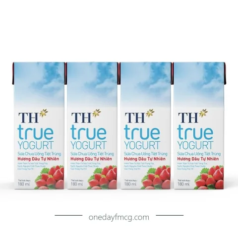TH true YOGURT Strawberry Pasteurized Yogurt