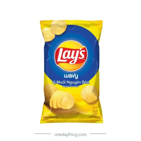 Lay's Wavy Original Salt Flavored Potato Chips 56g