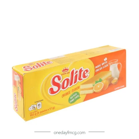 Solite Layers Sponge Cake Orange Flavor 102g