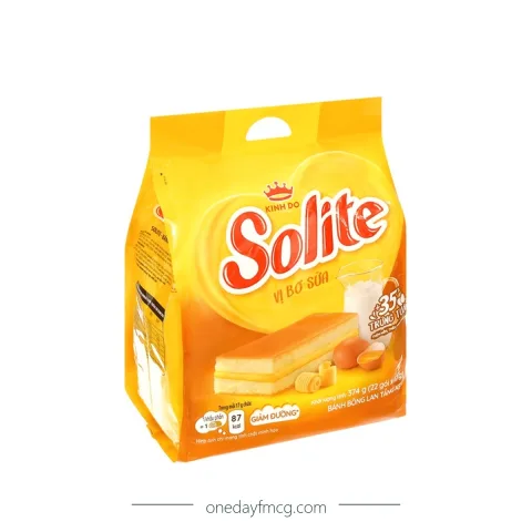 Solite Layers Sponge Cake Milk & Butter Flavor 374g