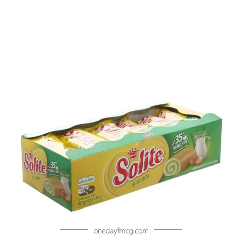 Solite Roll Sponge Cake Pandan Leaves Flavor 180g