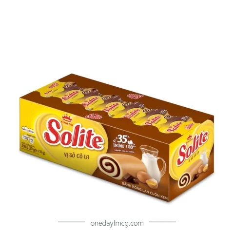 Solite Roll Sponge Cake Chocolate Flavor 360g