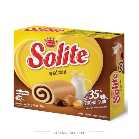 Solite Roll Sponge Cake Chocolate Flavor 288g