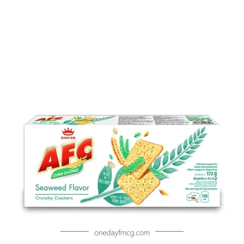 AFC Crunchy Crackers Seaweed Flavor 172g x 16 boxes