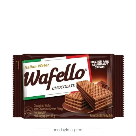 Wafello Chocolate Wafer With Chocolate Cream Filling 48g
