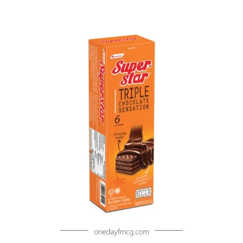 Superstar Wafer Coated And Filled With Chocolate Cream 96g