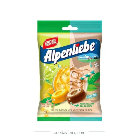 Alpenliebe Hard Candy Pomelo Honey Tea & Milk Tea 115.5g x 45 bags