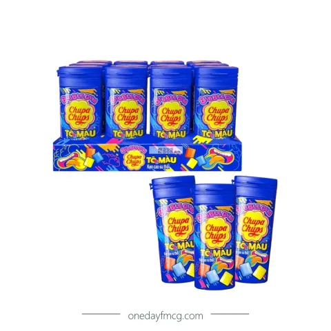 Chupa Chups Chewing Gum Painter 216g (27g x 8 jars) x 18 trays