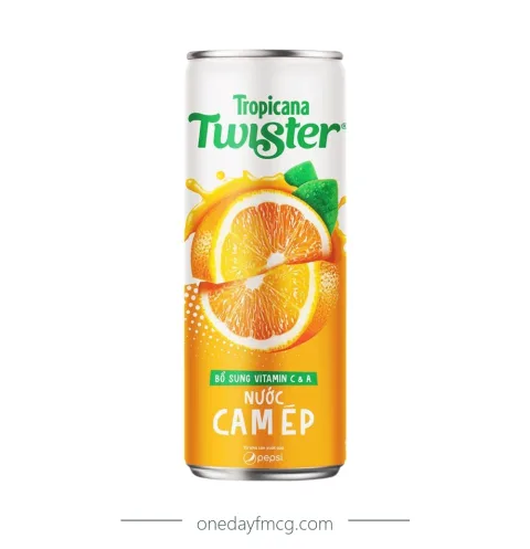 Tropicana Twister Orange Juice 320mL x 24 cans