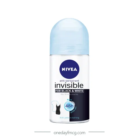 NIVEA Roll-On Deodorant Invisible Black & White 50 ml